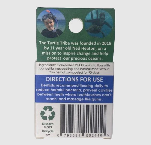 The Turtle Tribe Corn Floss Mint 30m - Box of 6 - Image 2