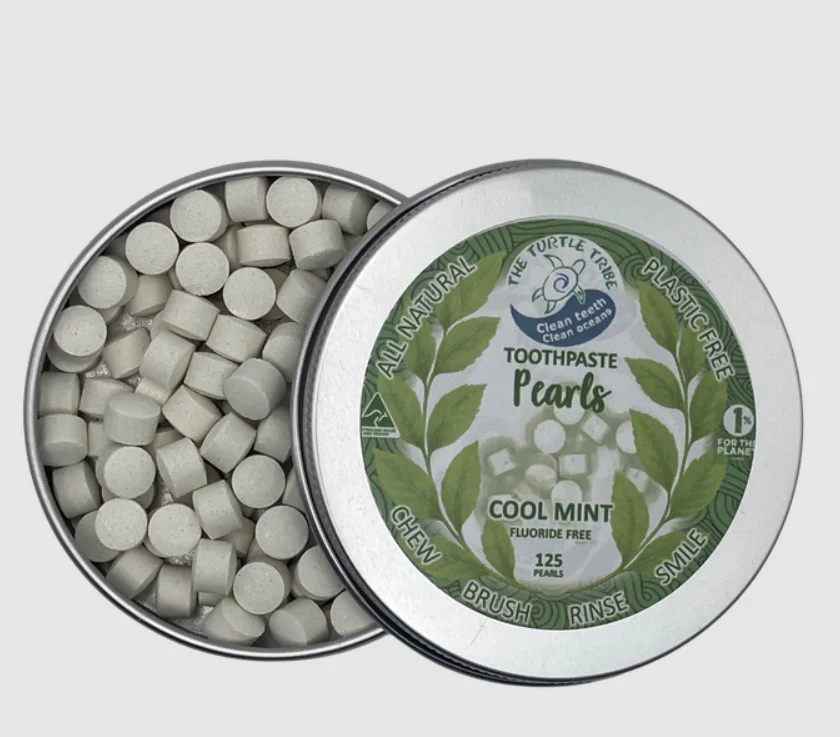The Turtle Tribe Toothpaste Pearls Cool Mint Fluoride Free - Image 5