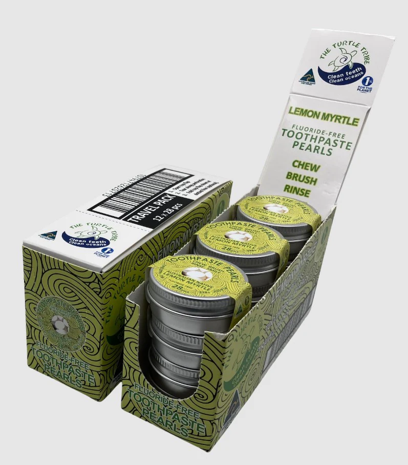 The Turtle Tribe Toothpaste Pearls Lemon Myrtle Fluoride Free - Image 5