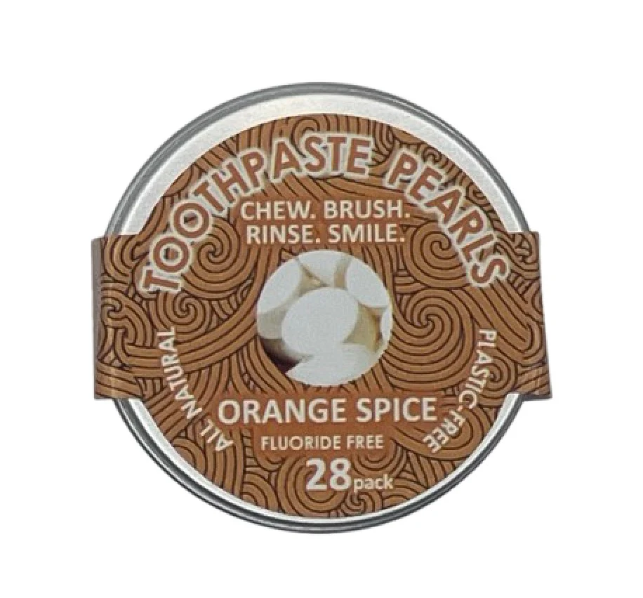 The Turtle Tribe Toothpaste Pearls Orange Spice Fluoride Free - Image 5