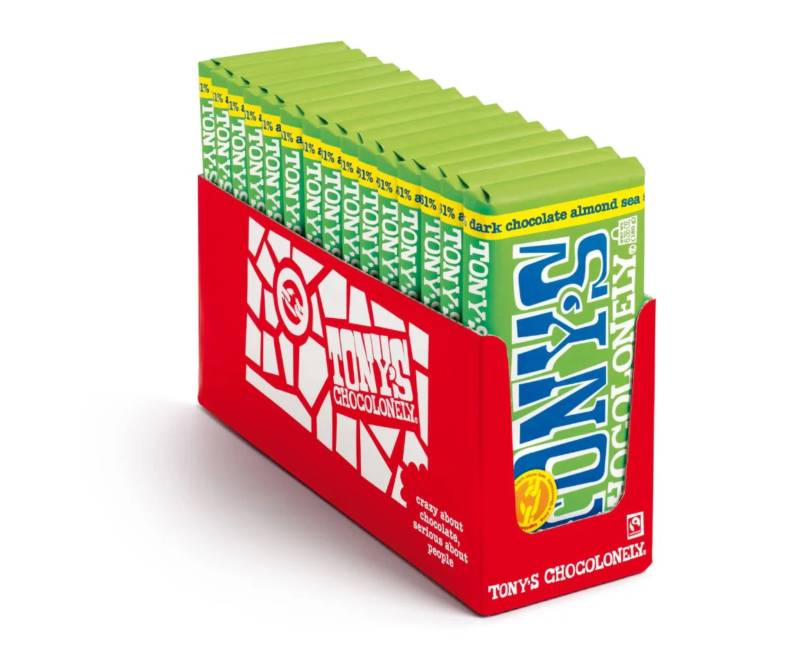 Tony's Chocolonely Dark Almond Sea Salt - Image 2