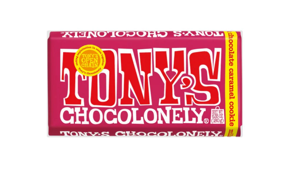 Tony's Chocolonely Milk Caramel Cookie 180g - Box of 15