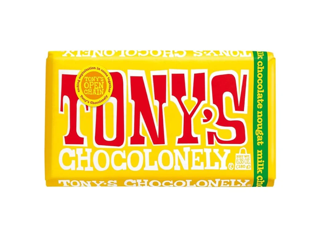 Tony's Chocolonely Milk Honey Almond Nougat 180g - Box of 15