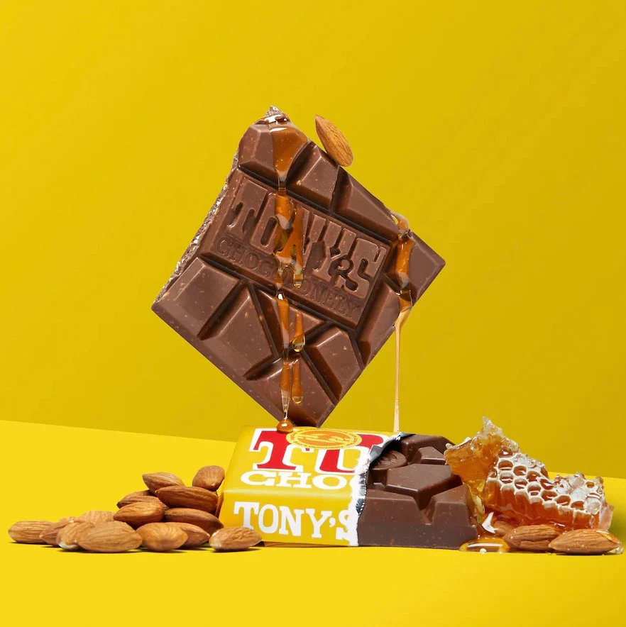Tony's Chocolonely Milk Honey Almond Nougat 180g - Box of 15 - Image 4