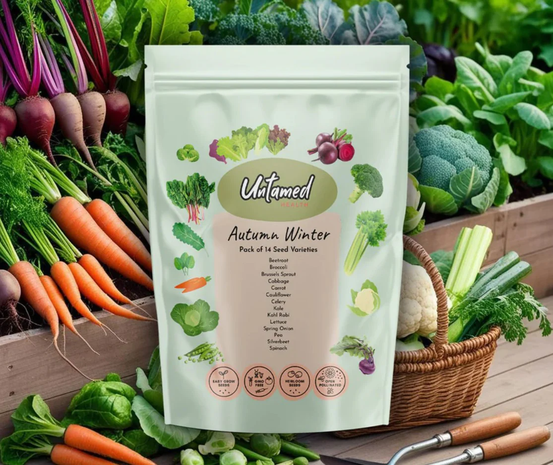 Untamed Health Gardening Autumn Winter Vegetable 14 Seed Pack - Image 2