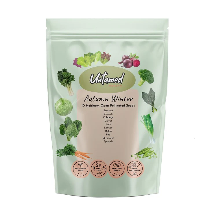 Untamed Health Gardening Autumn Winter Vegetable Seed Pack