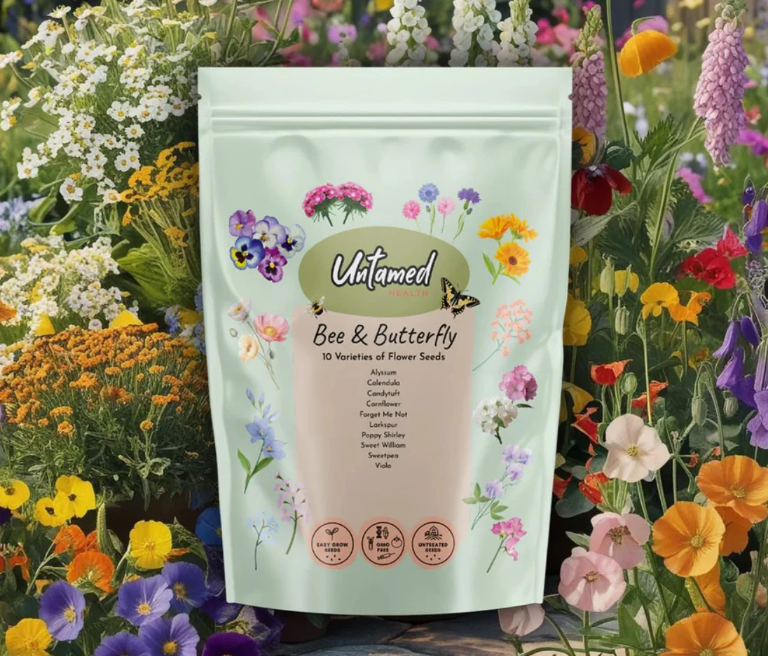 Untamed Health Gardening Bee & Butterfly Flower Seed Pack - Image 2