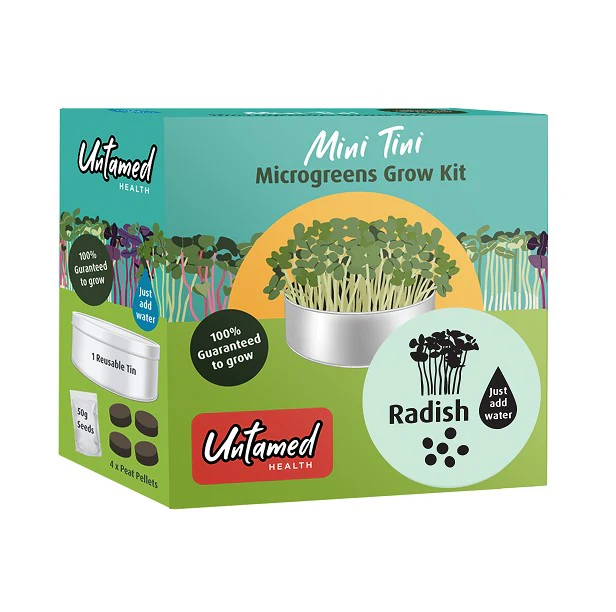 Untamed Mini Tini Microgreens Grow Kit Radish