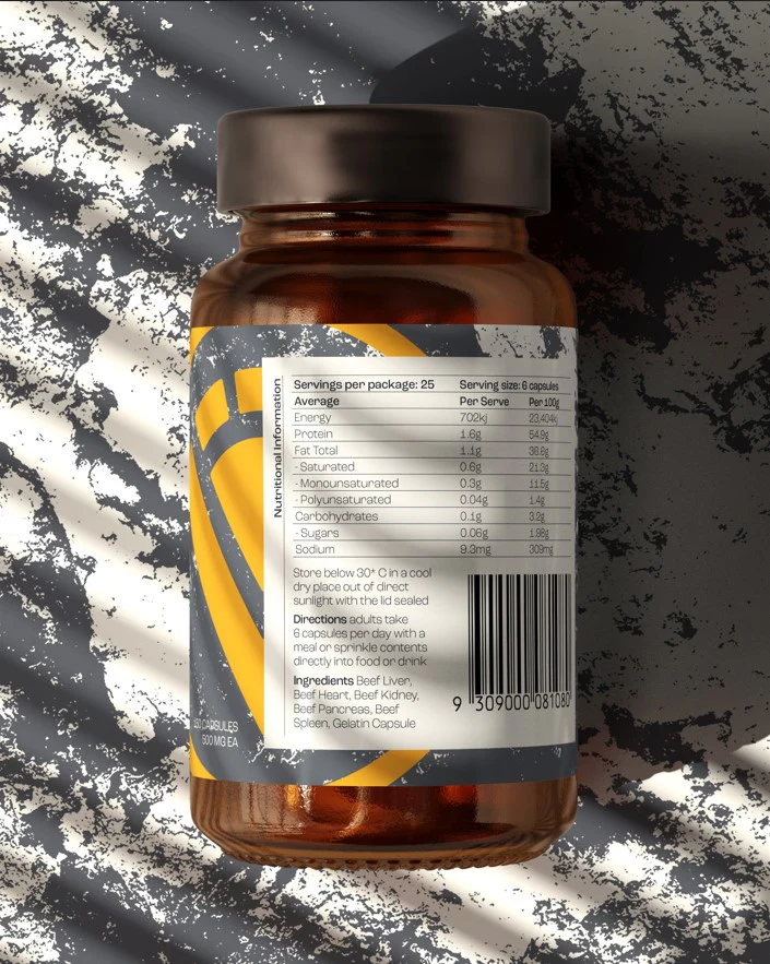 Vital Origin Beef Organ Blend 150 Capsules - Image 2