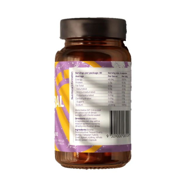 Vital Origin Female Beef Organ Blend 120 Capsules - Image 2