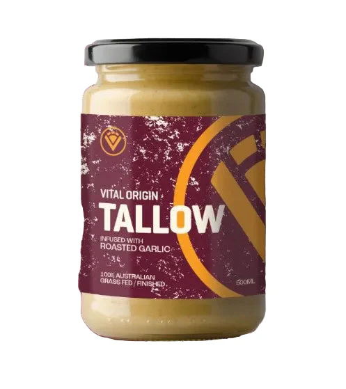 Vital Origin Tallow Roasted Garlic Glass Jar 250ml