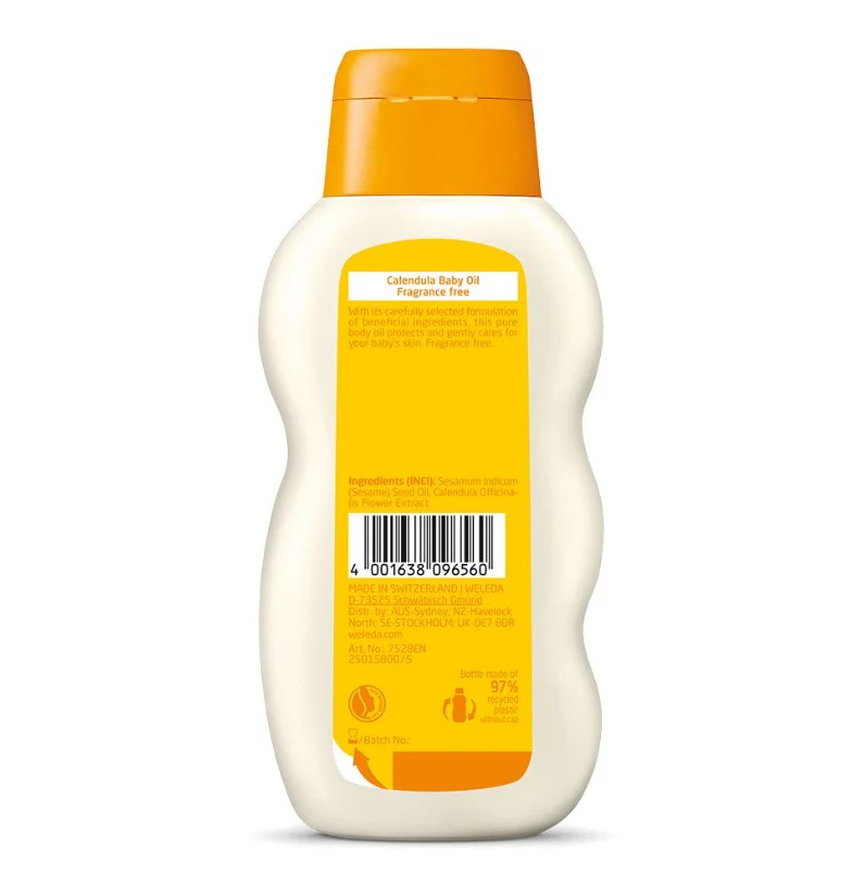 Weleda Calendula Baby Oil Fragrance Free - Image 2