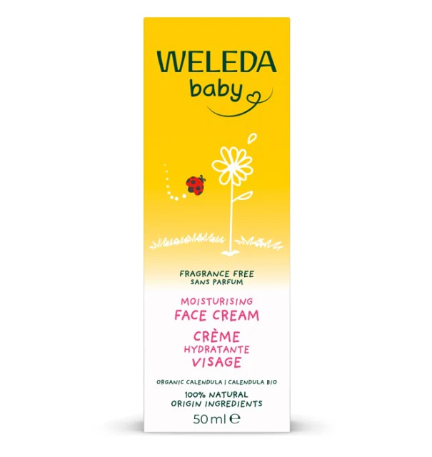 Weleda Baby Calendula Face Cream Fragrance Free 50ml - Image 2