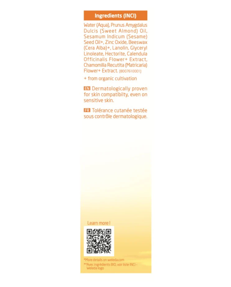 Weleda Calendula Nappy Change Cream Fragrance free 75ml - Image 4