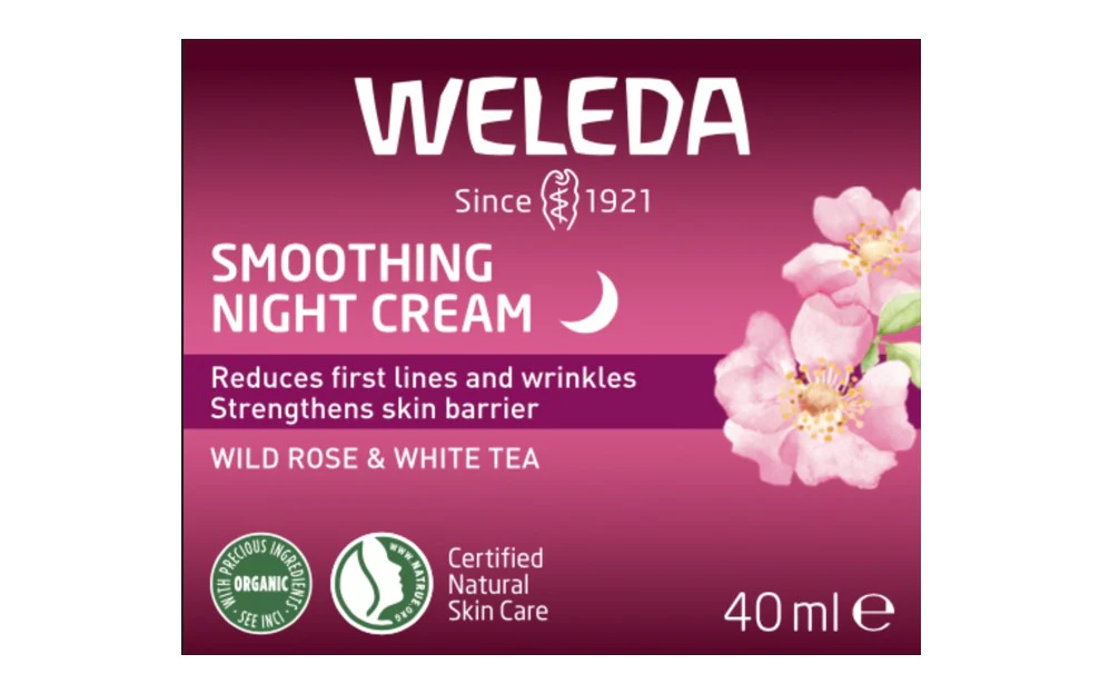 Weleda Smoothing Night Cream Wild Rose & White Tea 40ml - Image 2