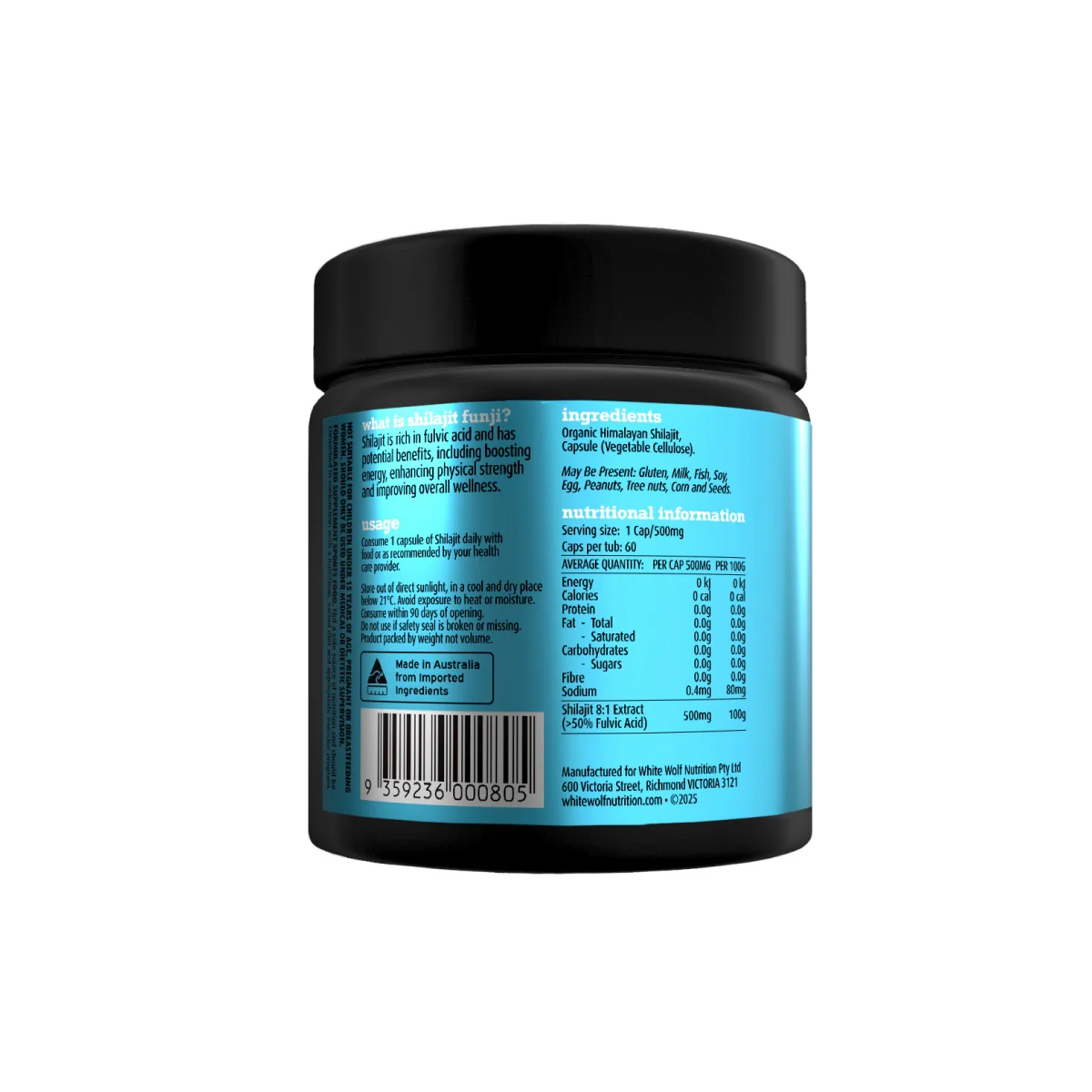 White Wolf Nutrition Shilajit 60 capsules - Image 3