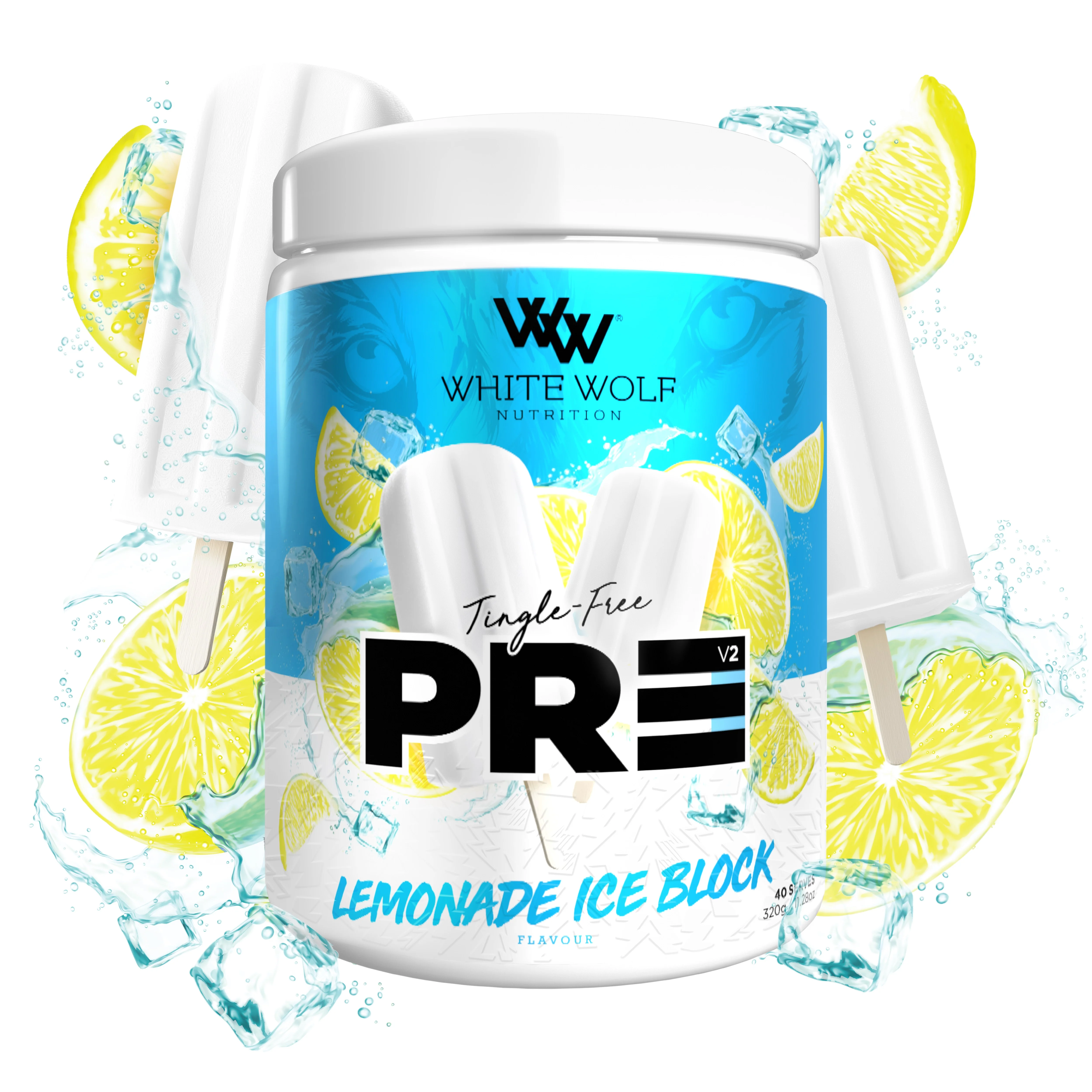 White Wolf Nutrition Tingle Free PR3 Lemonade Ice Block 320g - Image 4