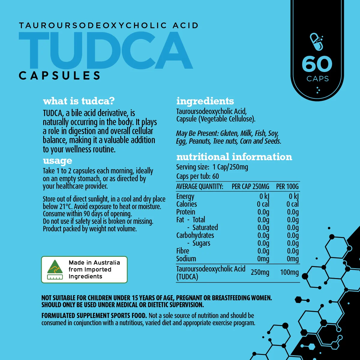 White Wolf Nutrition TUDCA 60 capsules - Image 4