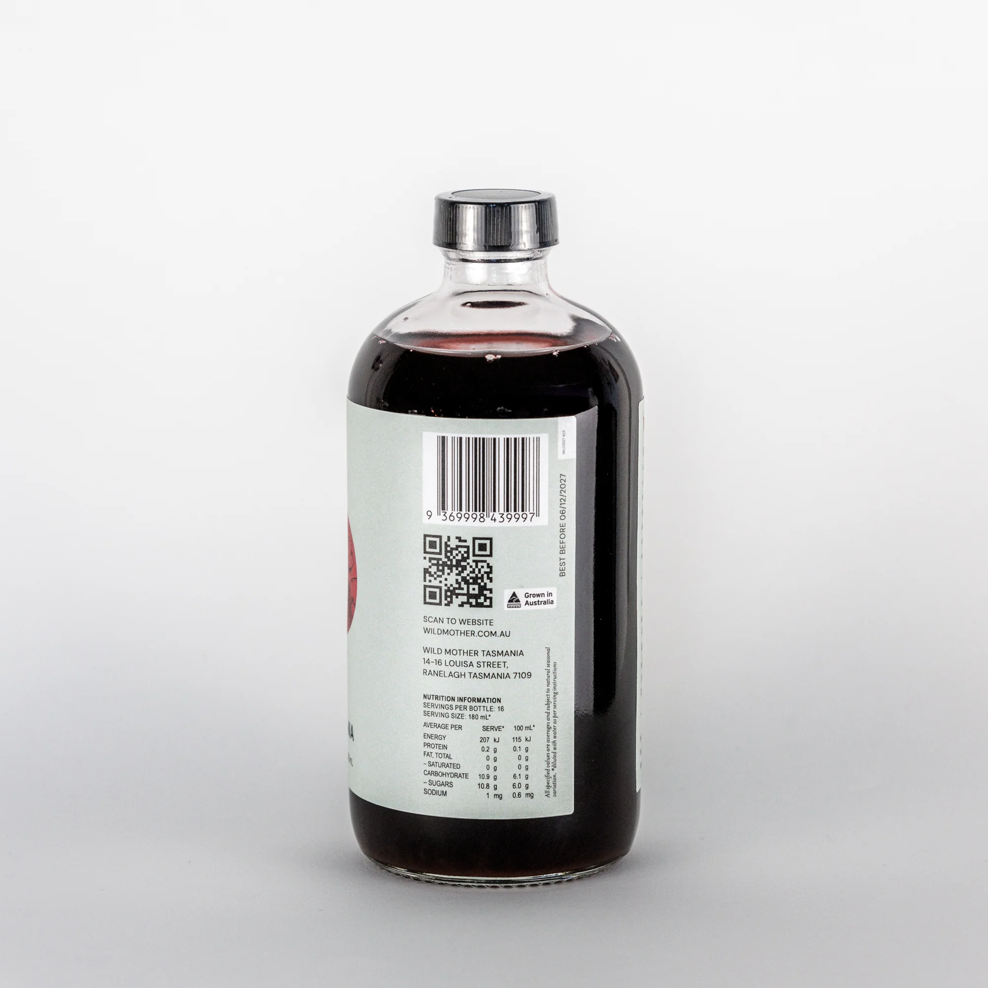 Wild Mother Tasmania Raspberry Shrub White Tea Organic Apple Cider Vinegar 500ml - Image 3