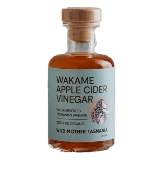 Wild Mother Tasmania Wakame Apple Cider Vinegar Certified Organic 200ml